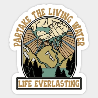 Christian Apparel Clothing Gifts - Living Water Sticker